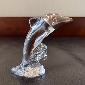 Vtg Lenox Dolphin From the Pave Jewel Collection in Lead Crystal w/Rhinestones